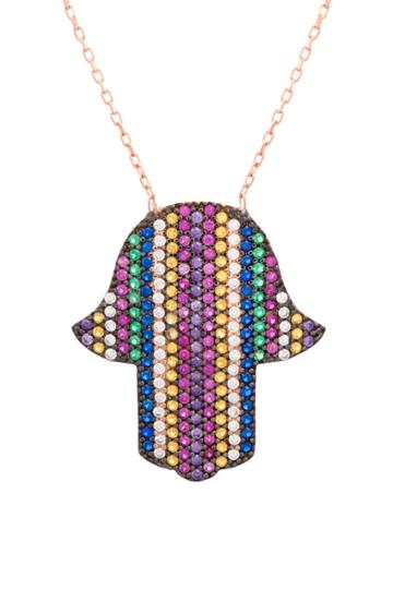 Women's Lesa Michele Hamsa Pendant Necklace