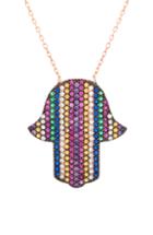 Women's Lesa Michele Hamsa Pendant Necklace