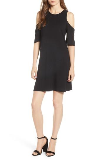 Women's Cupcakes And Cashmere Hyde Cold Shoulder T-shirt Dress - Black