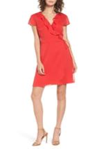 Women's Willow & Clay Ruffle Wrap Dress - Red
