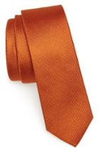 Men's The Tie Bar Festival Textured Silk & Linen Tie, Size - Orange