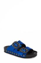 Women's Jessica Simpson Gemelia Embellished Slide Sandal M - Blue