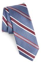 Men's 1901 Astible Stripe Silk Tie, Size - Purple