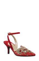 Women's J. Renee Desdemona Embellished Pump B - Red