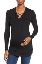 Women's Isabella Oliver Wilton Maternity Top - Black