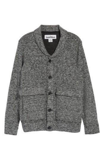Men's Tunellus Shawl Neck Cardigan - Black
