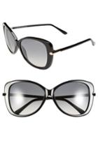 Women's Tom Ford 'linda' 59mm Sunglasses - Shiny Black