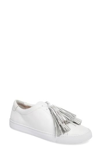 Women's Loeffler Randall Logan Sneaker M - White