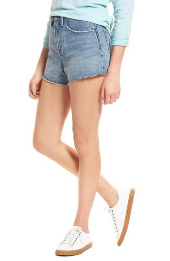 Women's Treasure & Bond High Waist Cutoff Denim Shorts