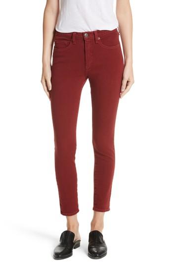 Women's Veronica Beard Kate Capri Jeans - Red