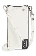 Bandolier Sarah Leather Iphone X Crossbody Case - White