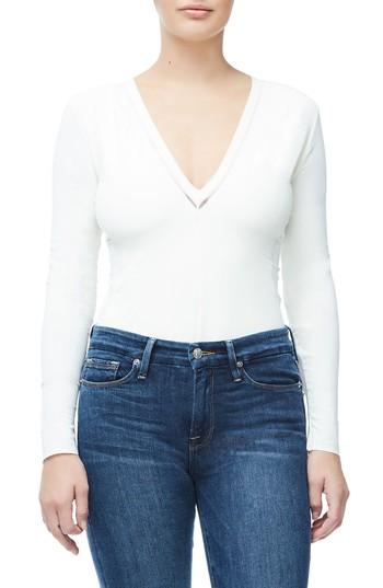 Women's Good Body Low Down Thong Bodysuit - White