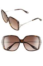 Women's Givenchy 58mm Sunglasses - Dark Havana/ Brown
