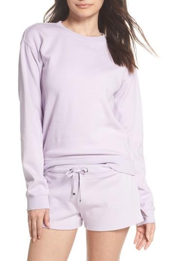 Women's Make + Model Take It Easy Lounge Sweatshirt - Purple
