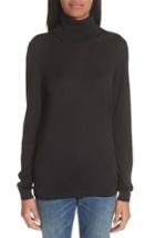 Women's Burberry Kisco Silk & Cashmere Turtleneck Sweater - Black