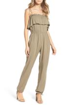 Women's Nsr Ruffle Jumpsuit - Green