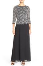 Women's Hayley Paige Occasions Cutout Crepe A-line Gown