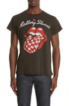 Men's Madeworn Rolling Stones Checker Graphic T-shirt - Black