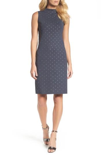 Women's Nic+zoe Studded Up A-line Dress - Blue