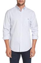Men's Vineyard Vines Garden Quarter Gingham Classic Fit Sport Shirt - Grey