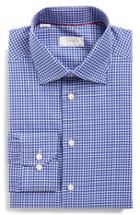 Men's Eton Contemporary Fit Check Dress Shirt .5 - Blue