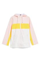 Women's Topshop Colorblock Rain Mac Jacket Us (fits Like 0) - Pink