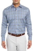 Men's Peter Millar Collection Eastwest Regular Fit Check Sport Shirt - Purple