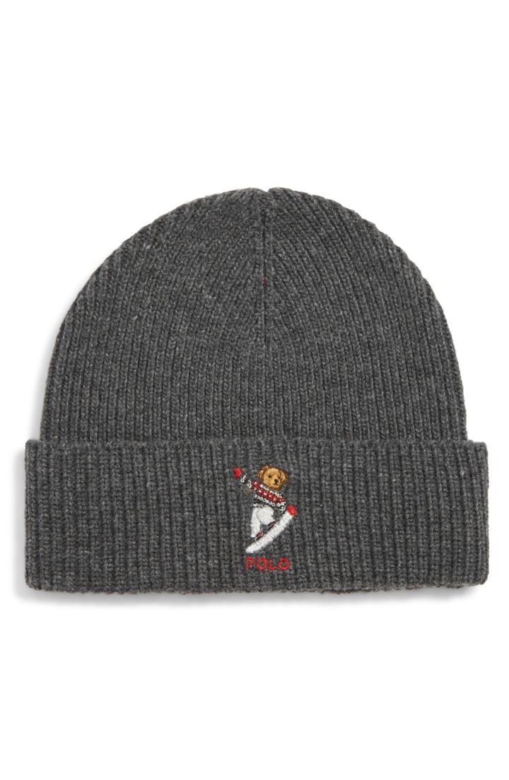Men's Polo Ralph Lauren Snow Bear Knit Beanie -