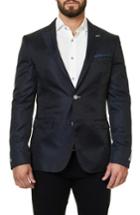 Men's Maceoo Elegance Jacquard Sport Coat (m) - Blue