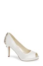 Women's Pardox London Pink Priscilla Peep Toe Pump .5 M - Ivory