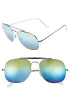Women's Ray-ban 58mm Aviator Sunglasses - Blue Green Mirror