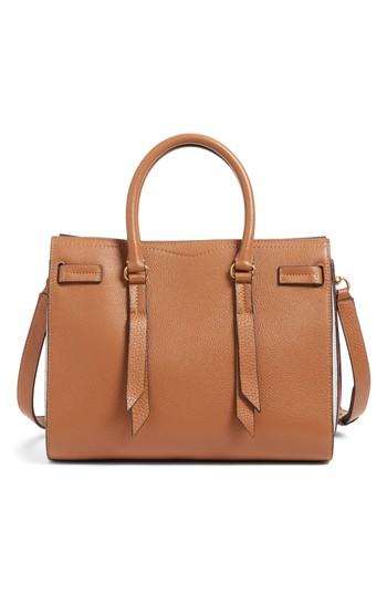 Rebecca Minkoff Sherry Calfskin Leather Satchel - Brown