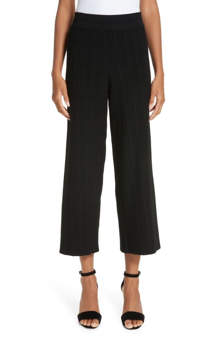 Women's Yigal Azrouel Fortuny Ottoman Knit Pants - Black