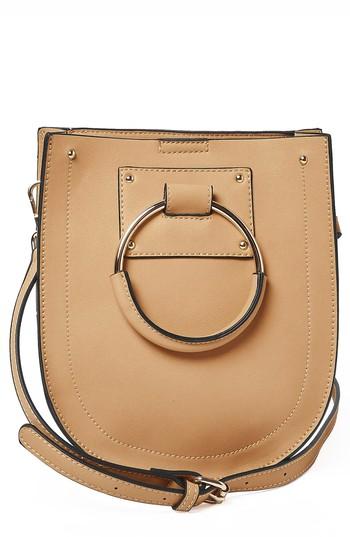 Urban Originals Scandi Faux Leather Crossbody Bag - Beige