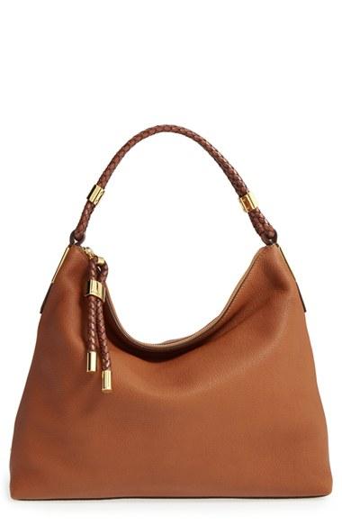 Michael Kors 'large Skorpios' Leather Hobo - Brown