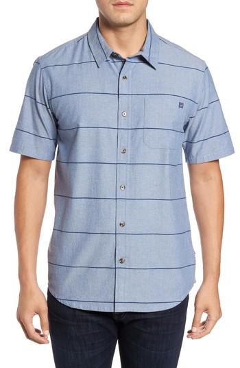 Men's Jack O'neill Solitude Stripe Sport Shirt, Size - Blue