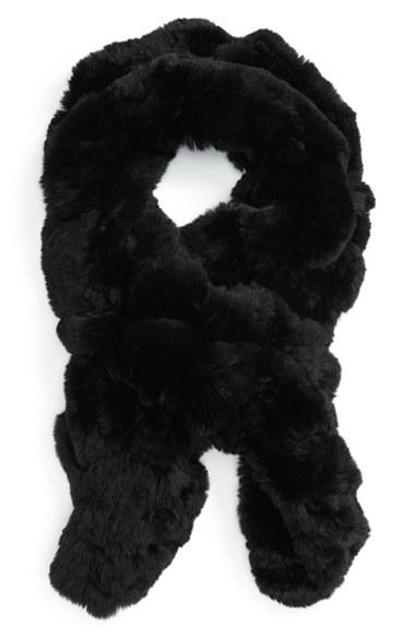 Women's Toria Rose Genuine Rabbit Fur Scarf
