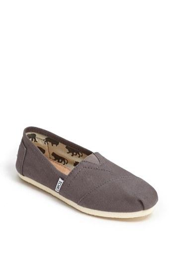 Women's Toms 'classic' Canvas Slip-on M - Grey