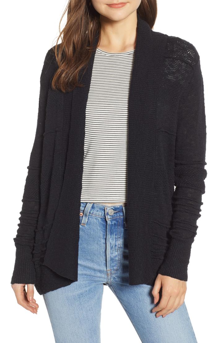 Women's Roxy Ready To Travel Cardigan - Black