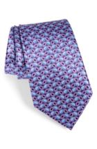 Men's Ermenegildo Zegna Print Silk Tie, Size - Purple
