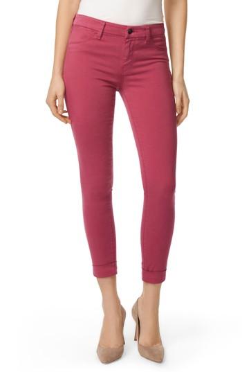 Women's J Brand Anja Cuff Crop Jeans - Purple