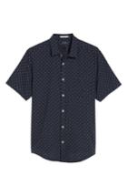 Men's Good Man Brand Trim Fit Micro Diamond Sport Shirt - Black