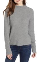 Women's Bp. Ribbed Funnel Neck Sweater, Size - Grey
