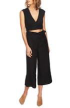 Women's 1.state Wrap Cutout Jumpsuit - Black