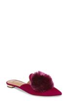 Women's Aquazzura Powder Puff Mule .5us / 36.5eu - Purple