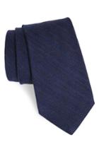 Men's Michael Bastian Herringbone Wool & Silk Tie, Size - Blue