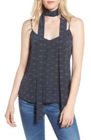 Women's Ag Lisette Silk Tank & Scarf - Blue