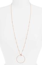 Women's Givenchy Pave Open Circle Pendant Necklace