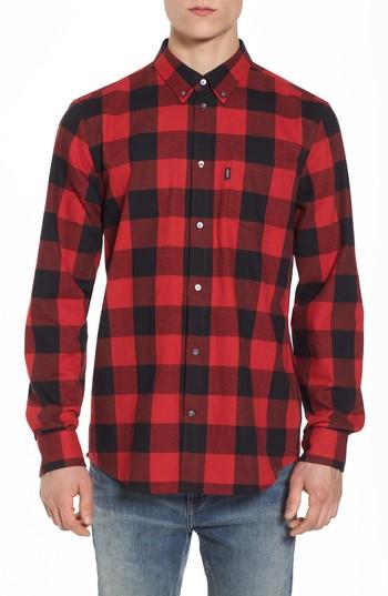 Men's Wesc Olavi Check Flannel Shirt - Blue