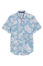 Men's Original Penguin Color By Numbers Woven Shirt, Size - Blue